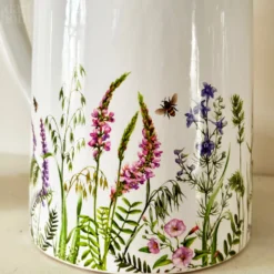 White Flower Meadow Jug Vase -Home Decoration IMG E3422 c533628a 34fc 462d a90f 78018f01d966