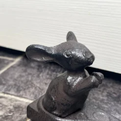 Cast Iron Mouse On Cheese Door Wedge -Home Decoration IMG E3462
