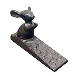Cast Iron Mouse On Cheese Door Wedge -Home Decoration IMG E3463copy