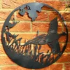 Flying Pheasant Silhouette Garden Wall Art