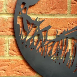 Flying Pheasant Silhouette Garden Wall Art -Home Decoration IMG E3566