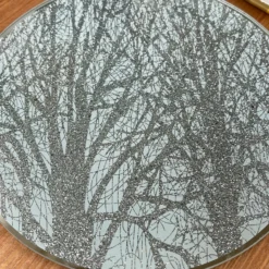 Set Of 2 Woodland Glass Candle Plates 20cm 6 Set Of 2 Woodland Glass Candle Plates 20cm -Home Decoration IMG E3599 edited80