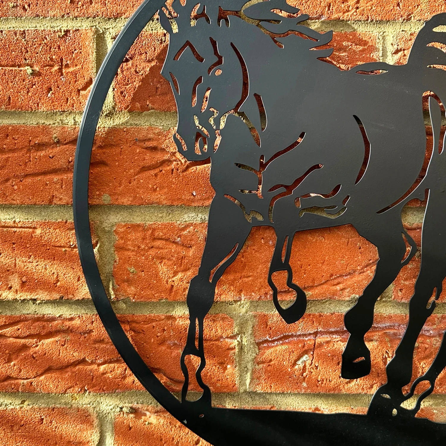 Galloping Horses Silhouette Garden Wall Art 5 Galloping Horses Silhouette Garden Wall Art - Image 5