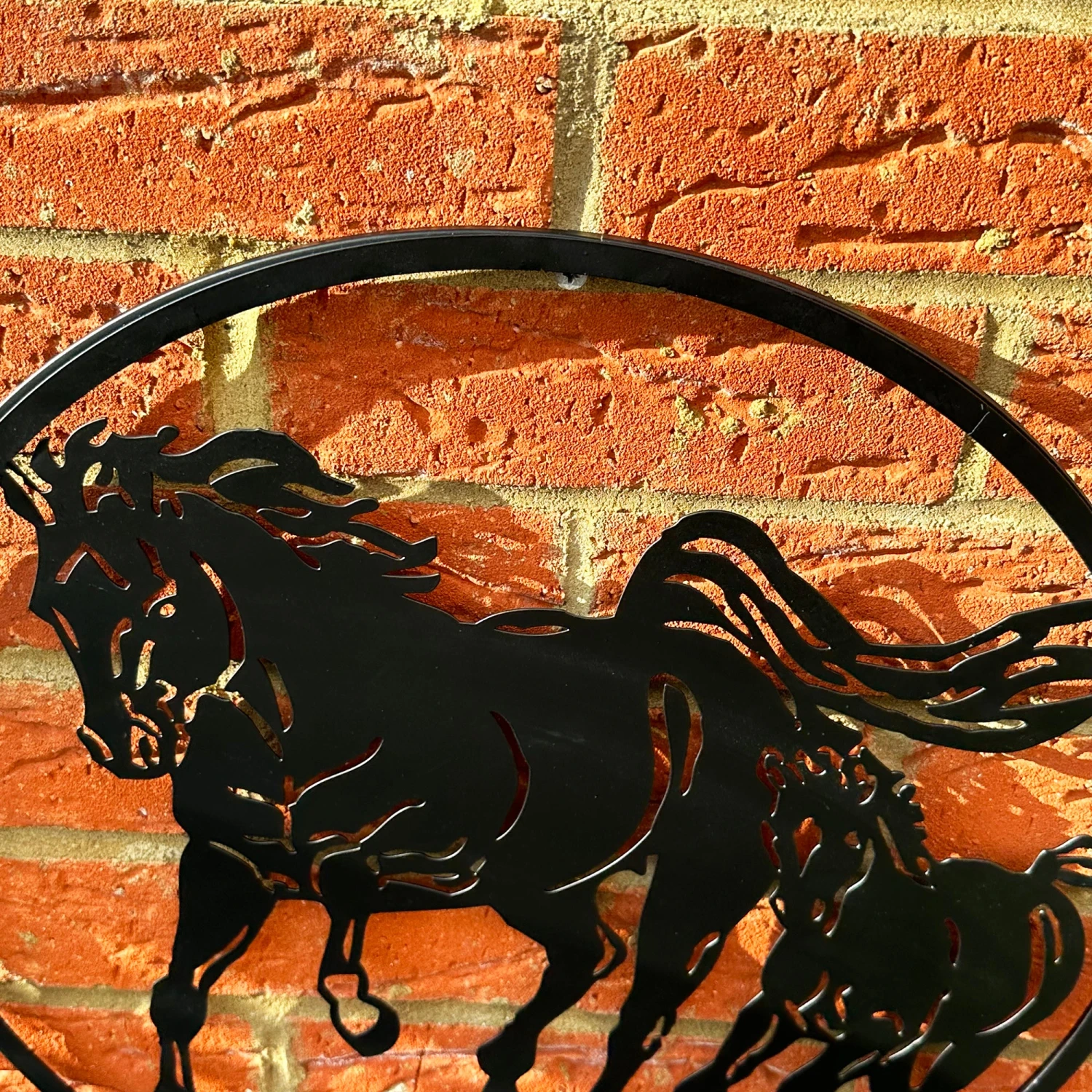 Galloping Horses Silhouette Garden Wall Art 6 Galloping Horses Silhouette Garden Wall Art - Image 6