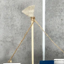 Wooden Blue Boat Houses Ornament -Home Decoration IMG E3847