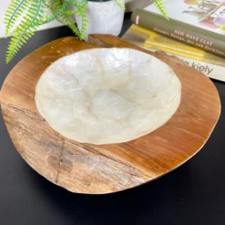 Teak Root Pearl Bowl 25cm -Home Decoration IMG E3952