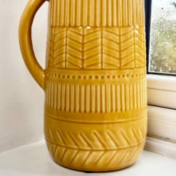 Mustard Patterned Jug Vase -Home Decoration IMG E3961 32a658f1 a421 48ea a329 f545fa1a8e18