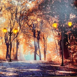 Rectangular Autumn Forest LED Canvas -Home Decoration IMG E4200 edited125