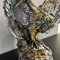 Silver Steampunk Eagle Ornament -Home Decoration IMG E4295