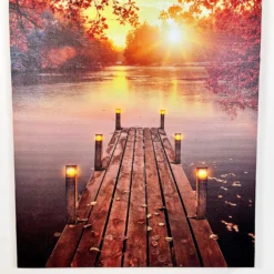 Portrait Rectangular Autumn LED Jetty Canvas Wall Art 60cm 6 Portrait Rectangular Autumn LED Jetty Canvas Wall Art 60cm -Home Decoration IMG E4311 edited202