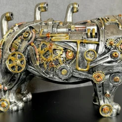 Standing Steampunk Rhino Ornament 13 Standing Steampunk Rhino Ornament -Home Decoration IMG E4313