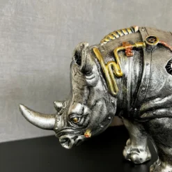 Standing Steampunk Rhino Ornament 17 Standing Steampunk Rhino Ornament -Home Decoration IMG E4317