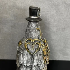 Silver Steampunk Crow Ornament 21 Silver Steampunk Crow Ornament -Home Decoration IMG E4331