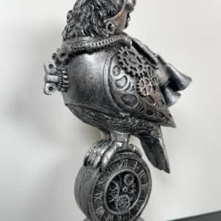 Silver Steampunk Pilot Bird Ornament 16 Silver Steampunk Pilot Bird Ornament -Home Decoration IMG E4346