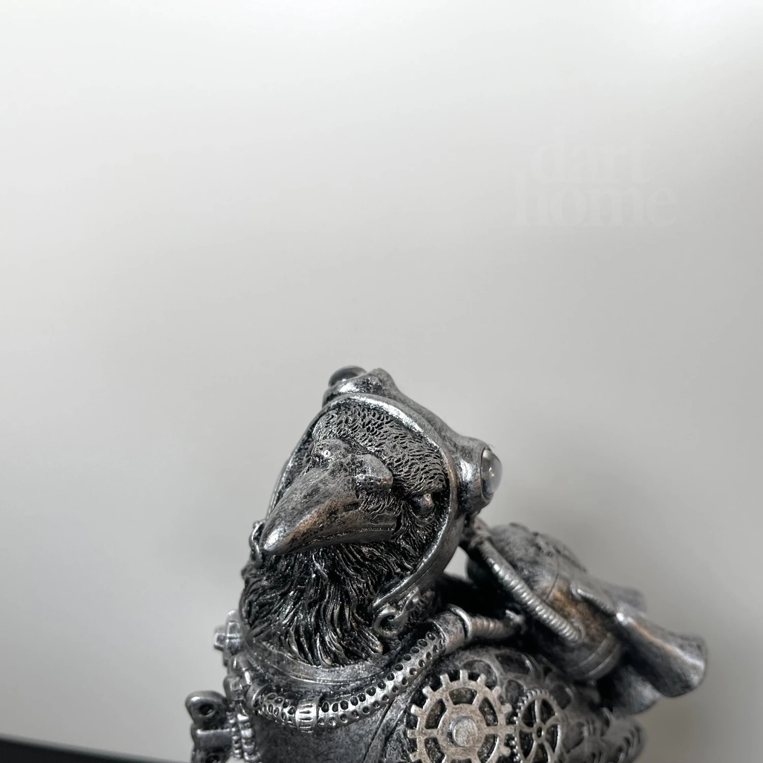 Silver Steampunk Pilot Bird Ornament 7 Silver Steampunk Pilot Bird Ornament - Image 7