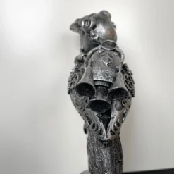 Silver Steampunk Pilot Bird Ornament 20 Silver Steampunk Pilot Bird Ornament -Home Decoration IMG E4350