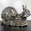Silver Steampunk Snail Ornament