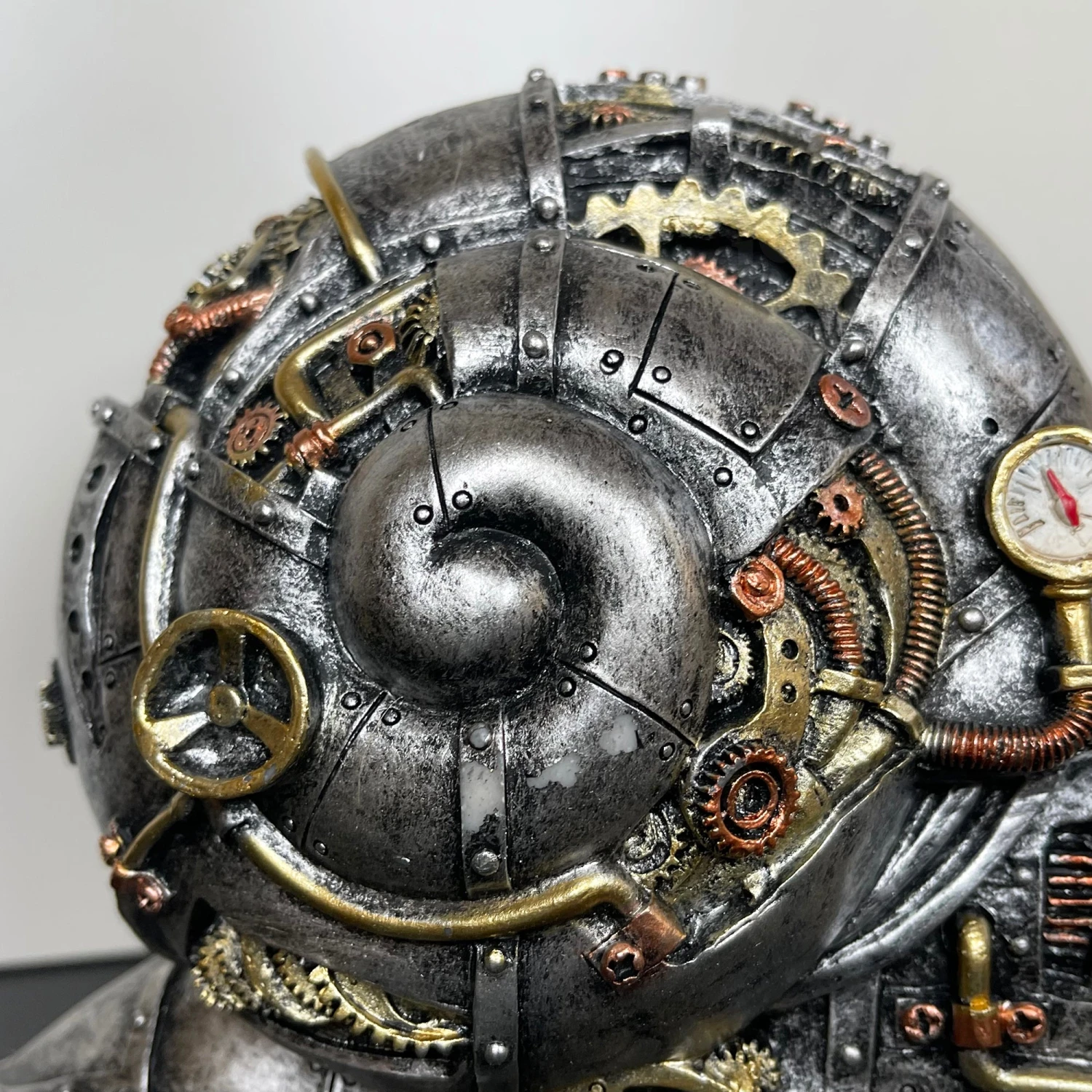 Silver Steampunk Snail Ornament 2 Silver Steampunk Snail Ornament - Image 2