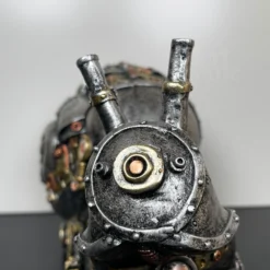 Silver Steampunk Snail Ornament 22 Silver Steampunk Snail Ornament -Home Decoration IMG E4365