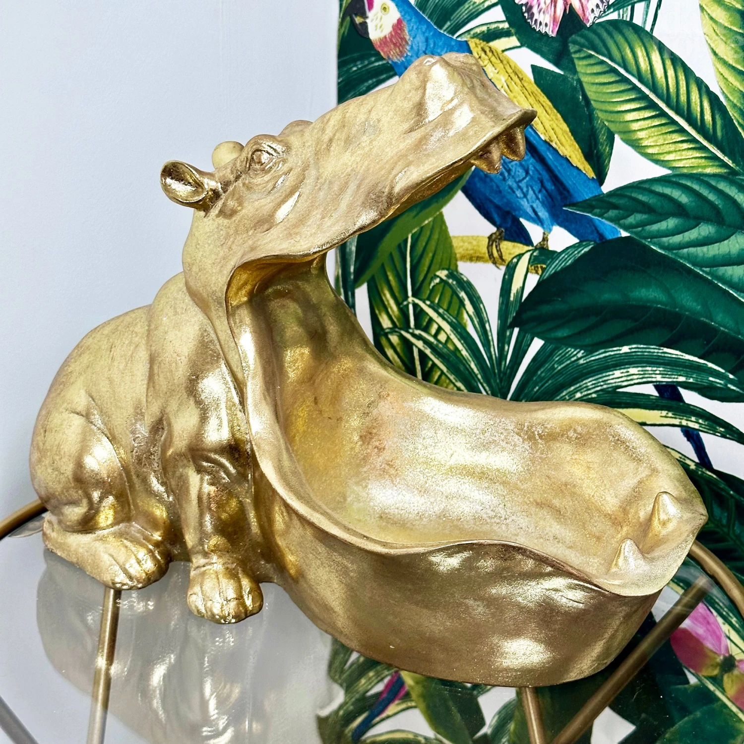 Gold Harry Hippo Storage Bowl 1 Gold Harry Hippo Storage Bowl