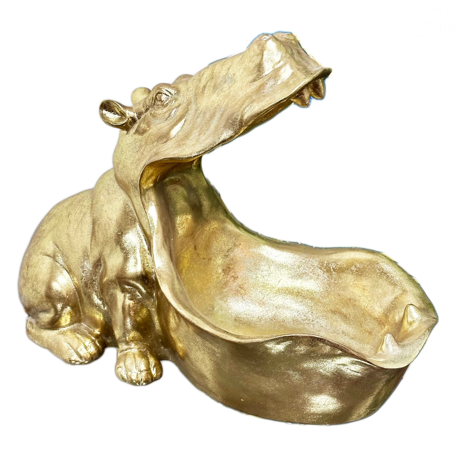 Gold Harry Hippo Storage Bowl 9 Gold Harry Hippo Storage Bowl - Image 9