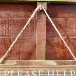 Wooden Garden Sign - Help Yourself To Next Doors Flowers -Home Decoration IMG E4509 edited22