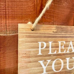 Wooden Garden Sign - Help Yourself To Next Doors Flowers -Home Decoration IMG E4510 edited23