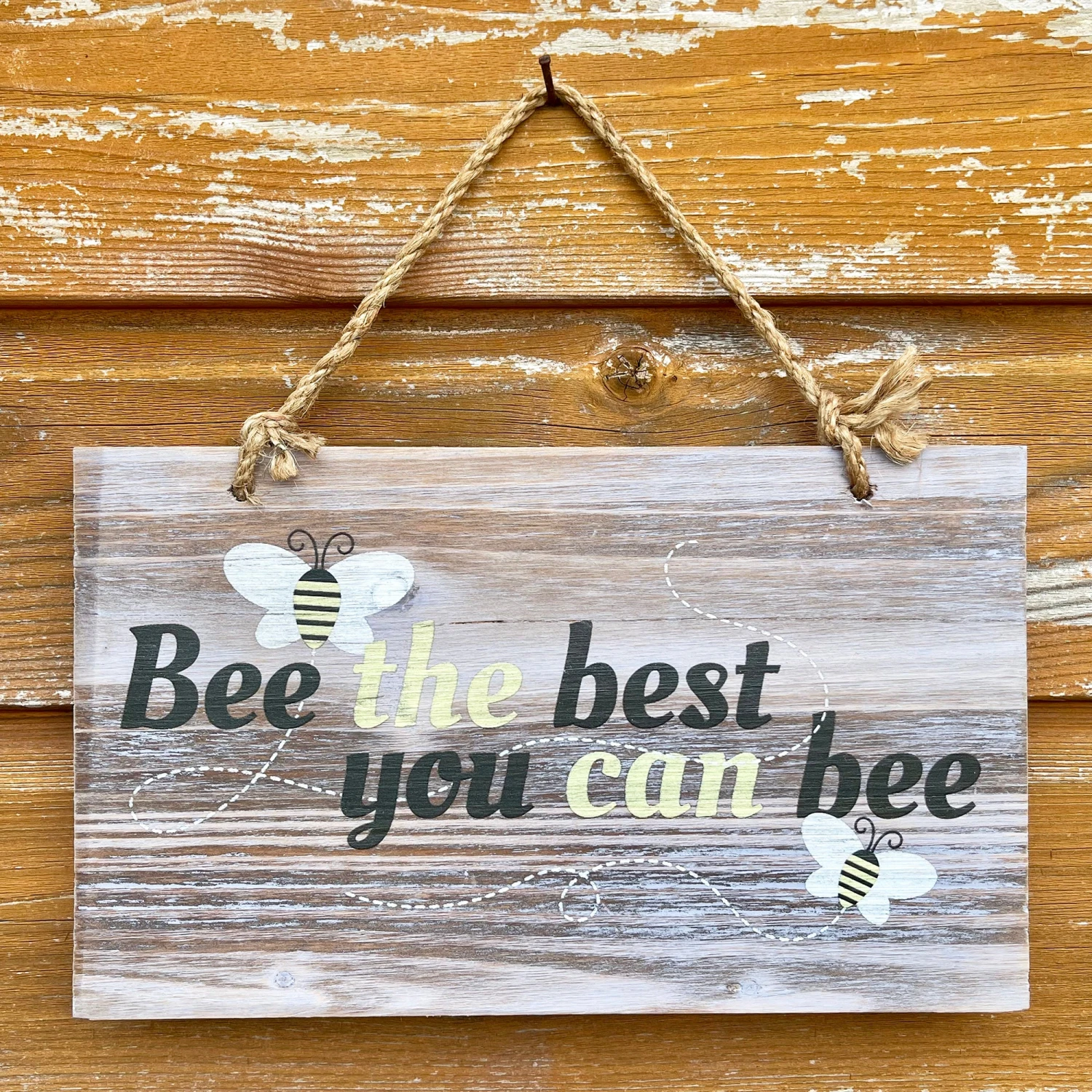 Hanging Wooden Garden Sign - Bee The Best You Can Bee 7 Hanging Wooden Garden Sign - Bee The Best You Can Bee - Image 7