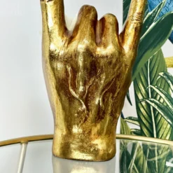 Gold Rock On Hand Vase 13 Gold Rock On Hand Vase -Home Decoration IMG E4516