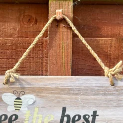 Hanging Wooden Garden Sign - Bee The Best You Can Bee 10 Hanging Wooden Garden Sign - Bee The Best You Can Bee -Home Decoration IMG E4518 edited31