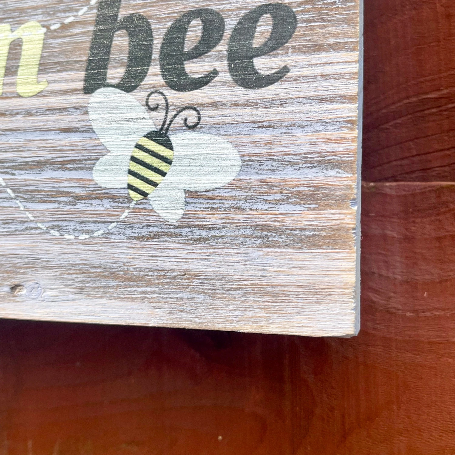 Hanging Wooden Garden Sign - Bee The Best You Can Bee 5 Hanging Wooden Garden Sign - Bee The Best You Can Bee - Image 5