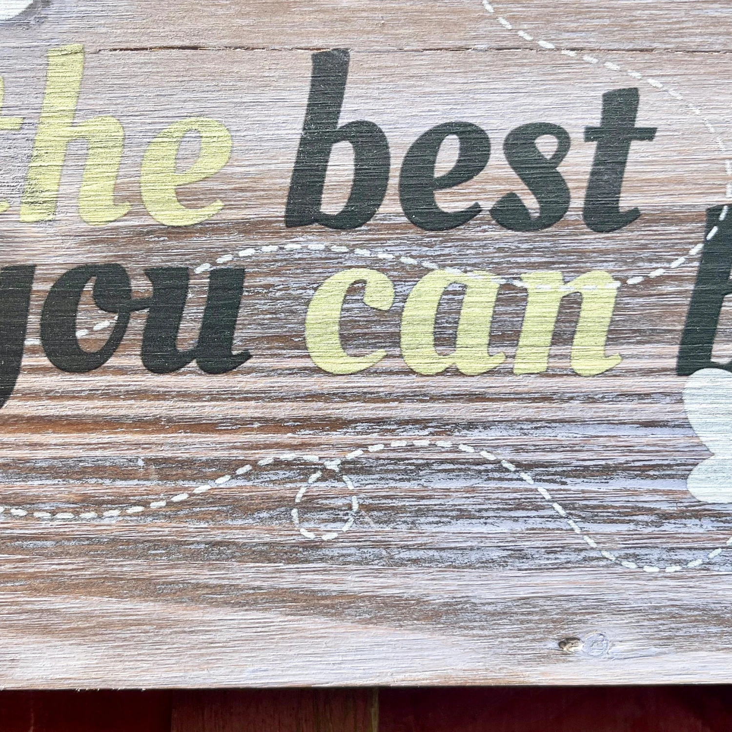 Hanging Wooden Garden Sign - Bee The Best You Can Bee 6 Hanging Wooden Garden Sign - Bee The Best You Can Bee - Image 6
