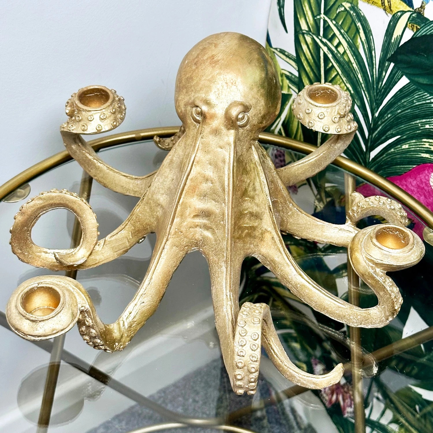 Gold Ollie Octopus Candlestick Holder 6 Gold Ollie Octopus Candlestick Holder - Image 6