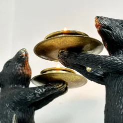 Black And Gold Mouse Candle Holder Pair -Home Decoration IMG E4578 5bdbbbe6 7f5e 4ed0 a330 5417b9f98b0c