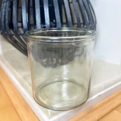 Matt Black Slatted Candle Lantern -Home Decoration IMG E4648