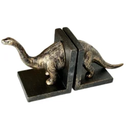 Cast Iron Bronze Brontosaurus Bookends -Home Decoration IMG E4658copy scaled