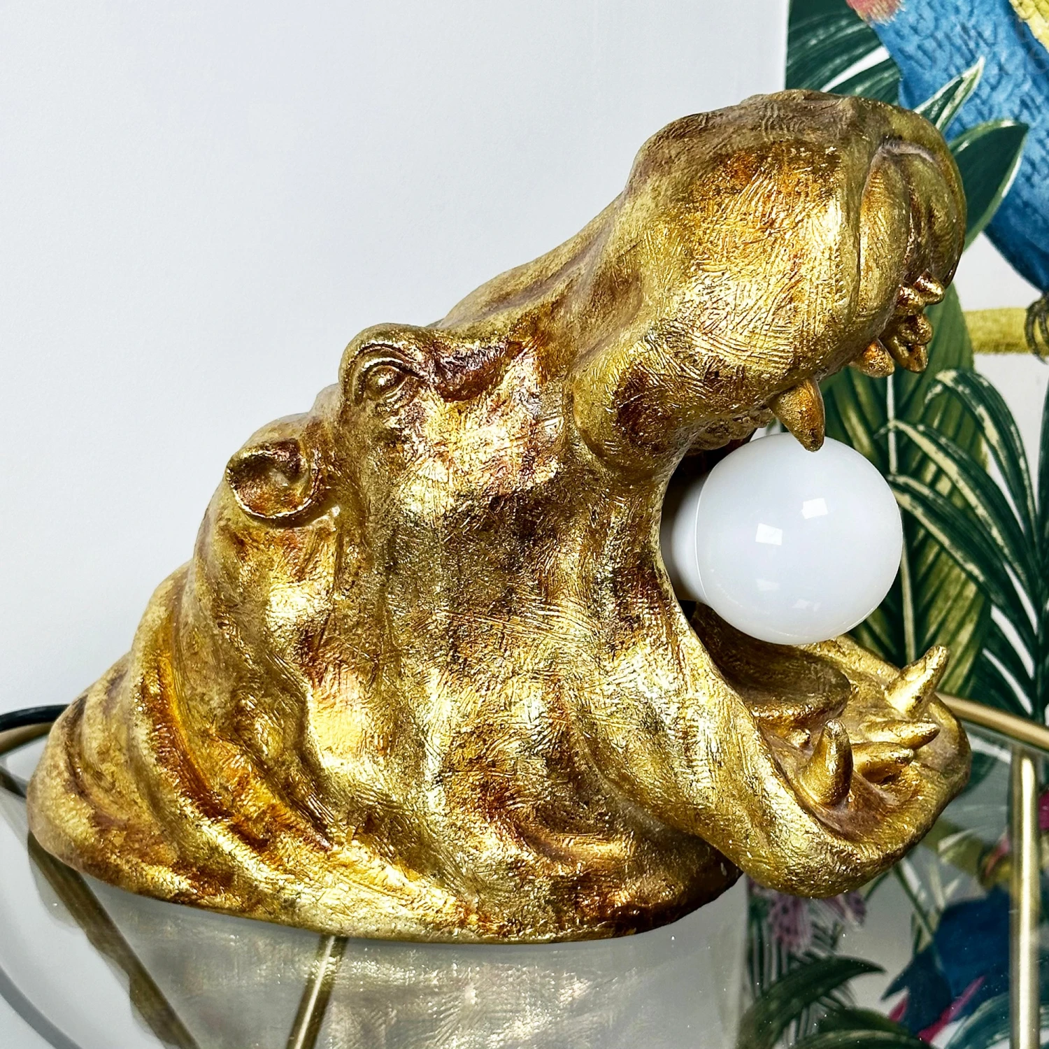 Gold Harry Hippo Table Lamp 2 Gold Harry Hippo Table Lamp - Image 2