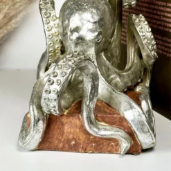 Silver Octopus Bookends -Home Decoration IMG E4705