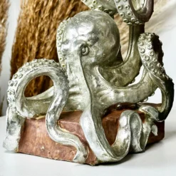 Silver Octopus Bookends -Home Decoration IMG E4706