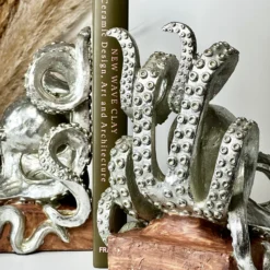 Silver Octopus Bookends -Home Decoration IMG E4708 44371fd9 7809 4235 9c75 8310212fef29