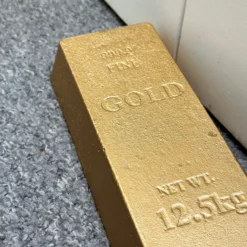 Cast Iron Gold Bar Doorstop -Home Decoration IMG E4718