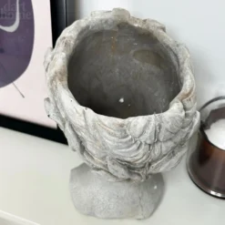 Stone Effect Goddess Head Pot Cover -Home Decoration IMG E4759