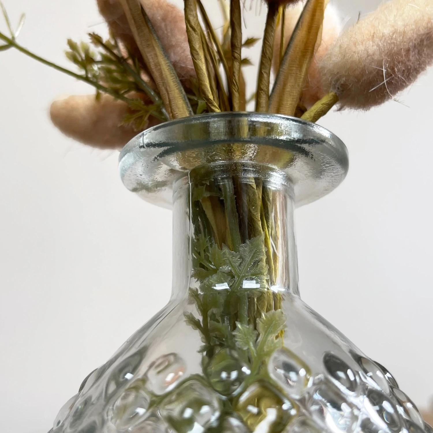 Set Of 2 Large Clear Glass Vases - Round 5 Set Of 2 Large Clear Glass Vases - Round - Image 5