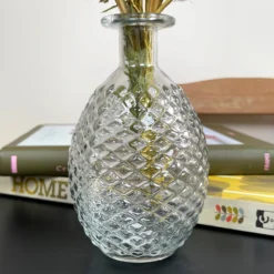 Set Of 2 Large Clear Glass Vases - Round 15 Set Of 2 Large Clear Glass Vases - Round -Home Decoration IMG E4773 edited122