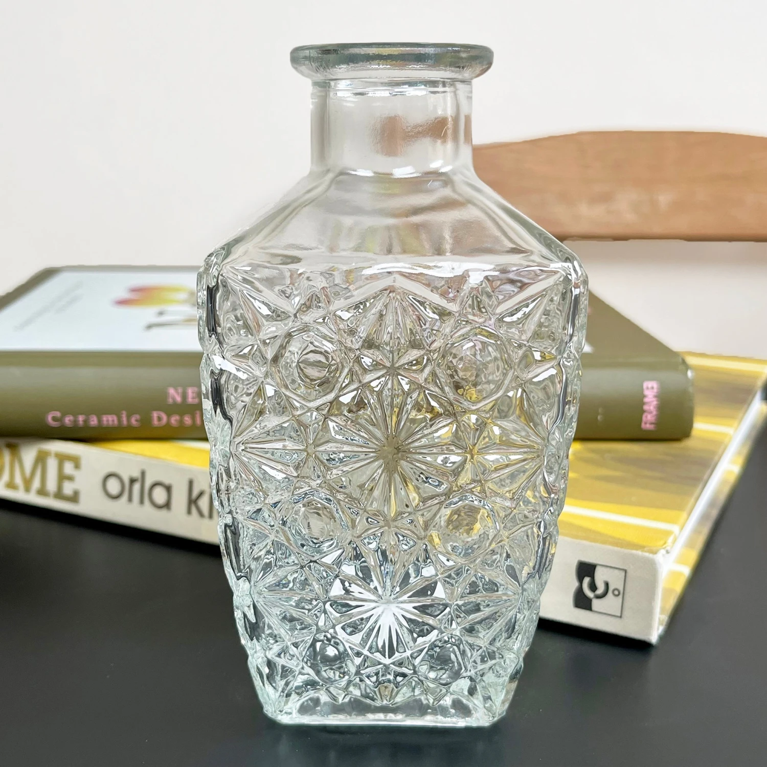 Set Of 2 Large Clear Glass Vases- Bottles 2 Set Of 2 Large Clear Glass Vases- Bottles - Image 2