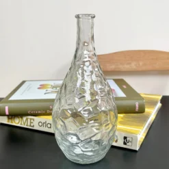 Set Of 2 Large Clear Glass Vases- Bottles 6 Set Of 2 Large Clear Glass Vases- Bottles -Home Decoration IMG E4785 edited133