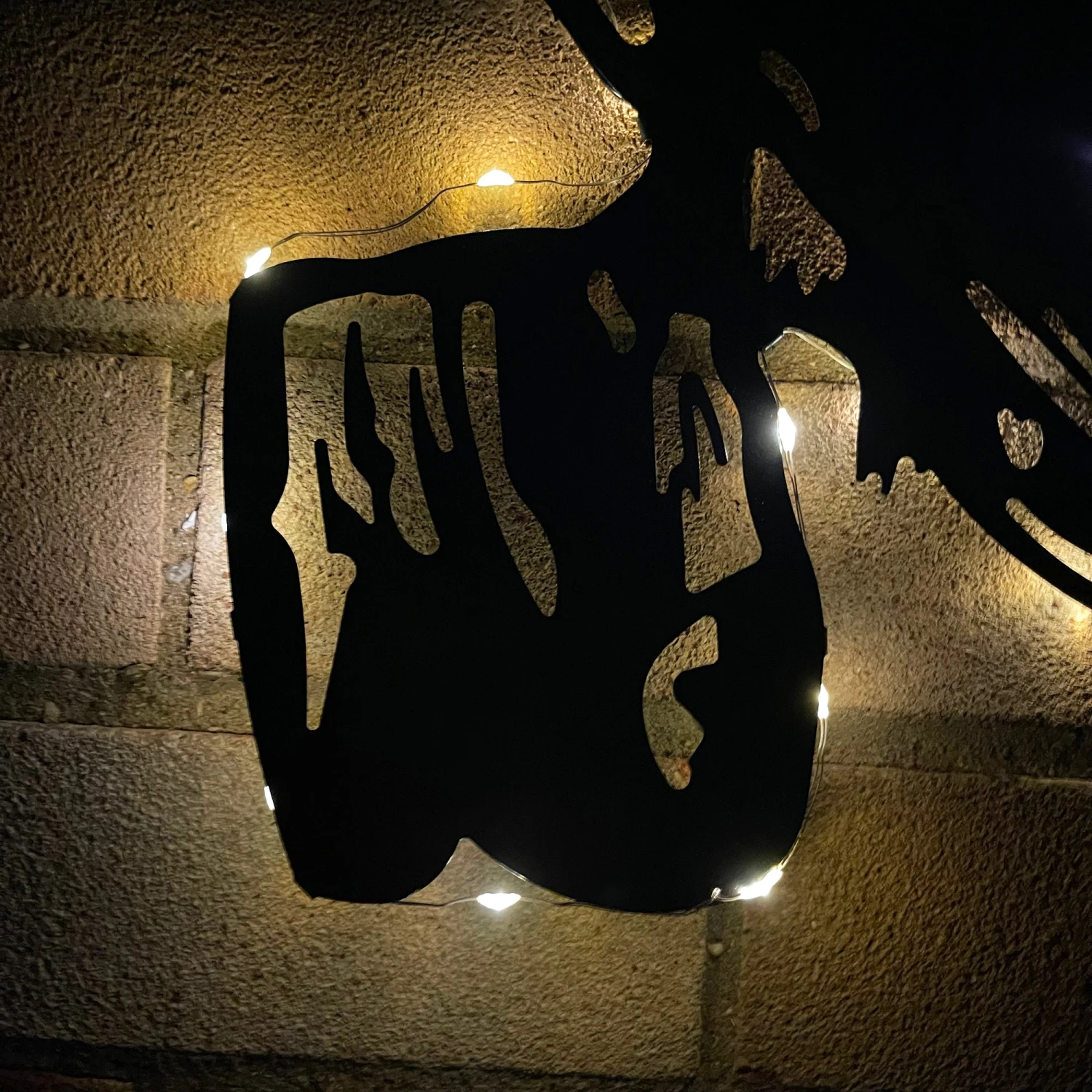 Metal Barn Owl Solar Wall Art 2 Metal Barn Owl Solar Wall Art - Image 2