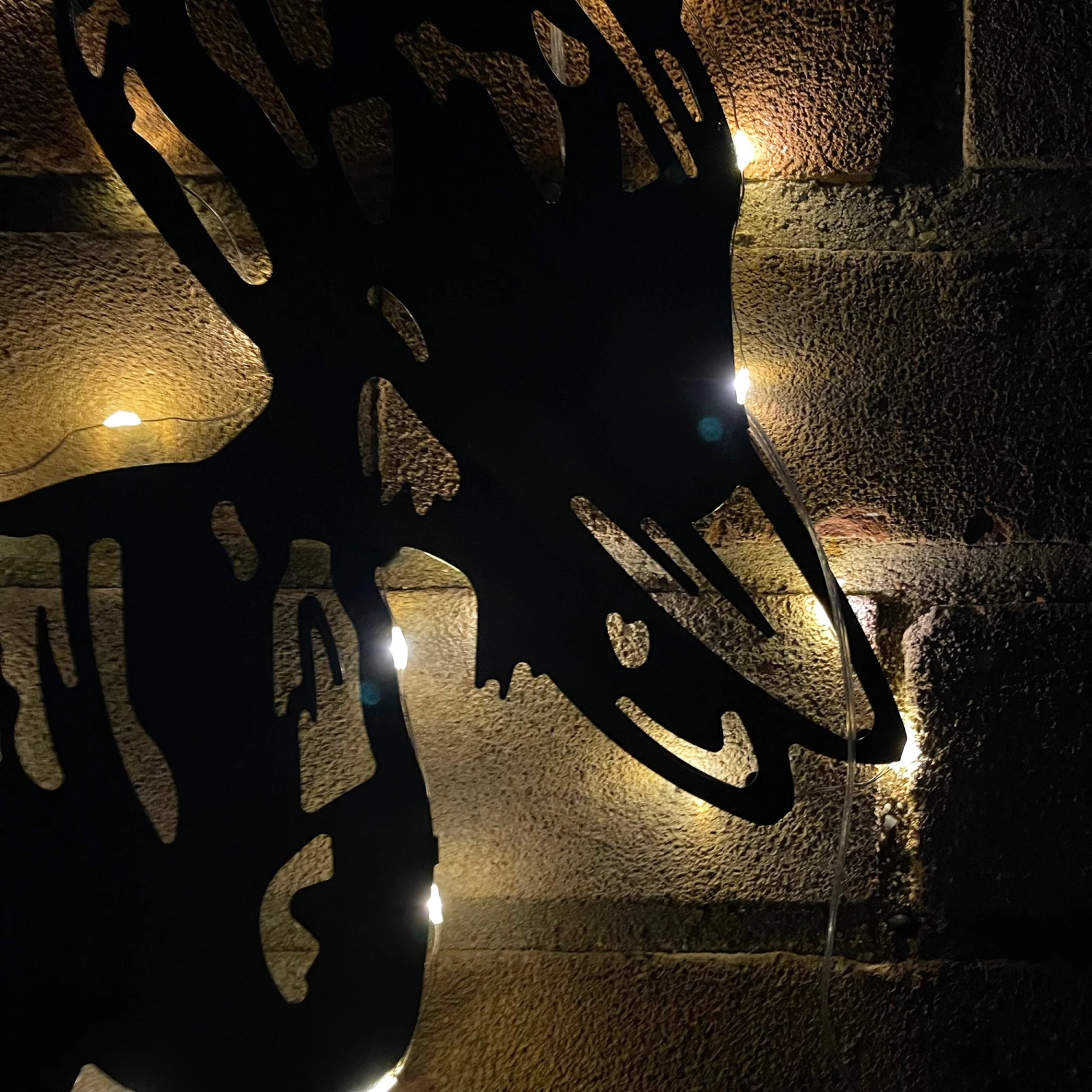 Metal Barn Owl Solar Wall Art 3 Metal Barn Owl Solar Wall Art - Image 3