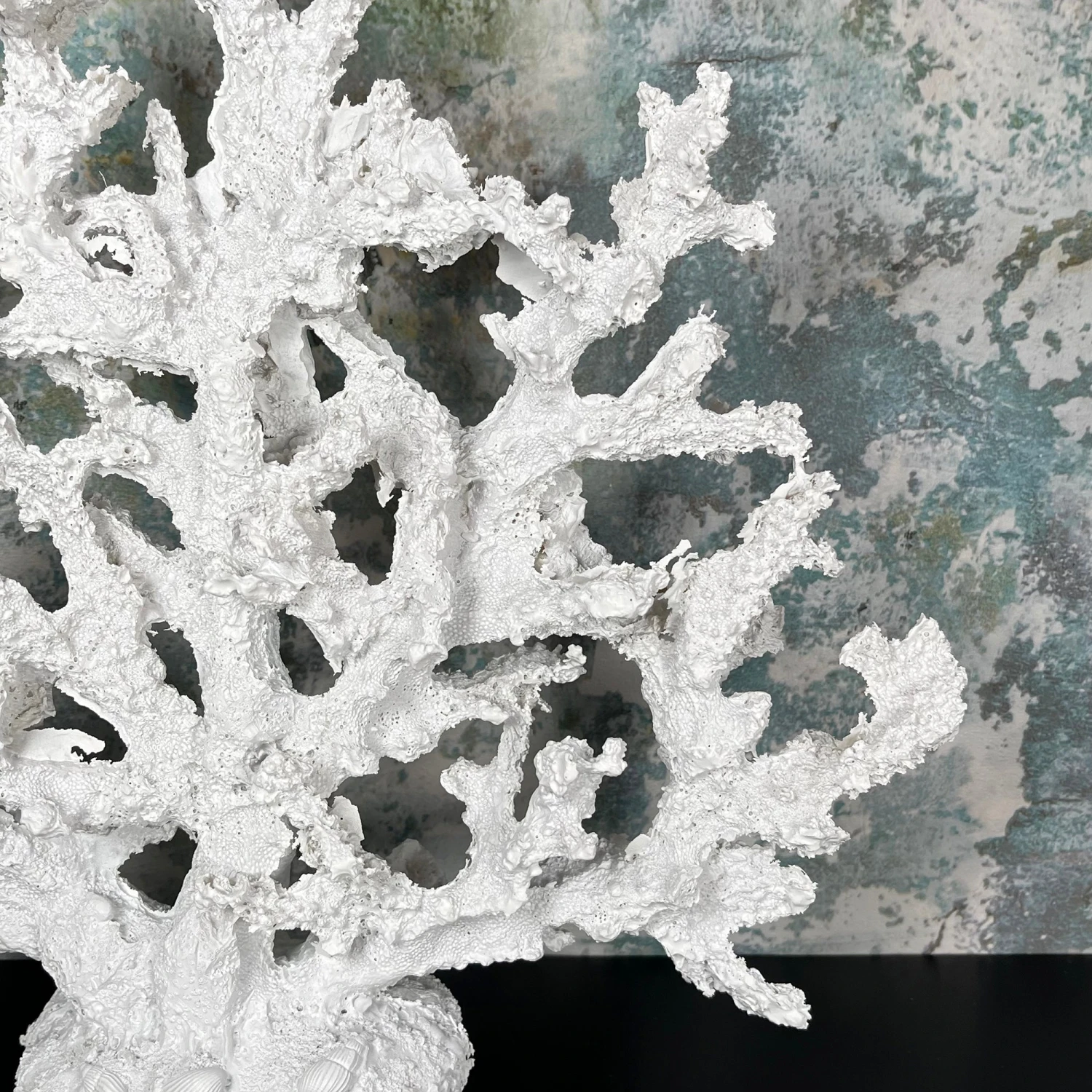 White Resin Fire Coral Sculpture 2 White Resin Fire Coral Sculpture - Image 2