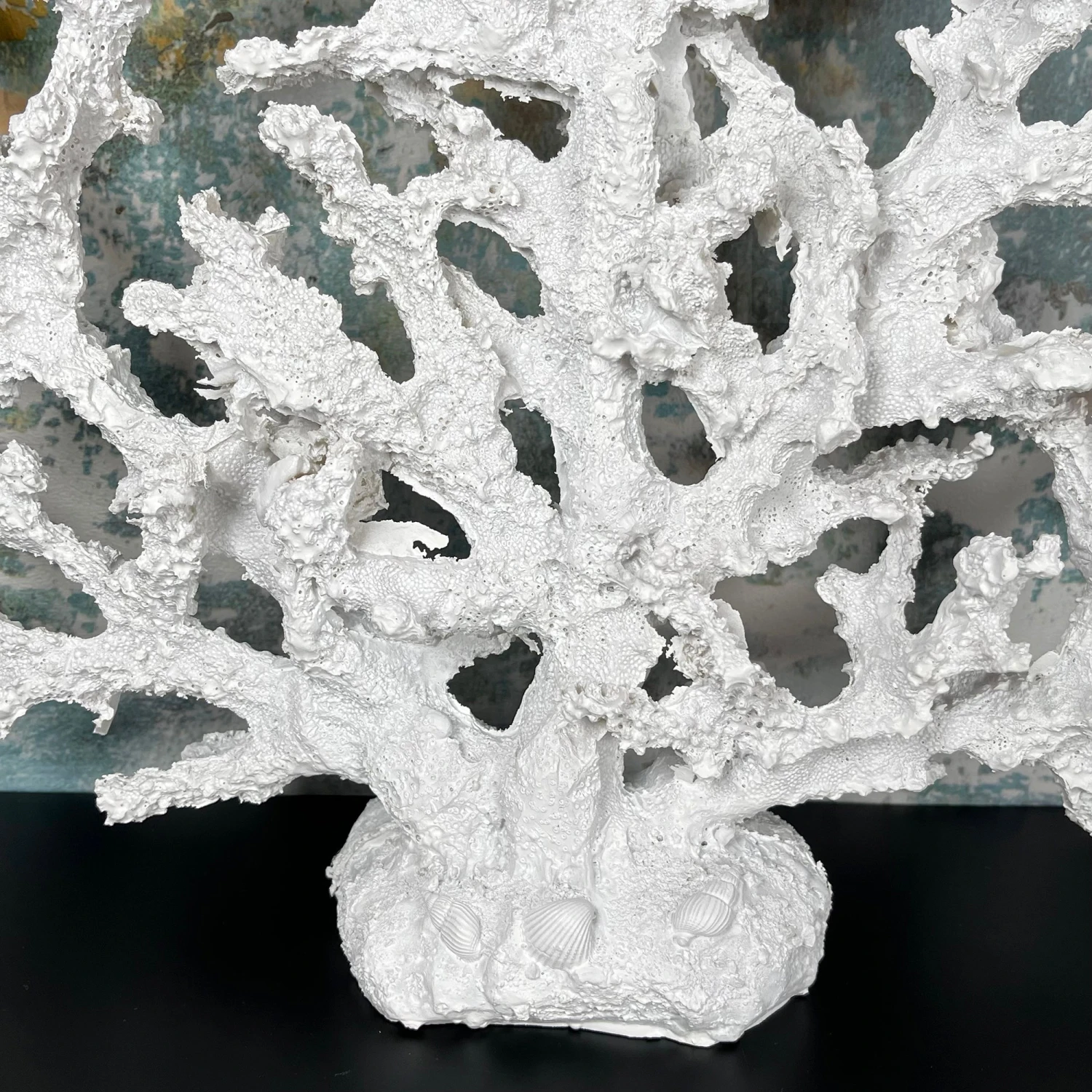 White Resin Fire Coral Sculpture 4 White Resin Fire Coral Sculpture - Image 4